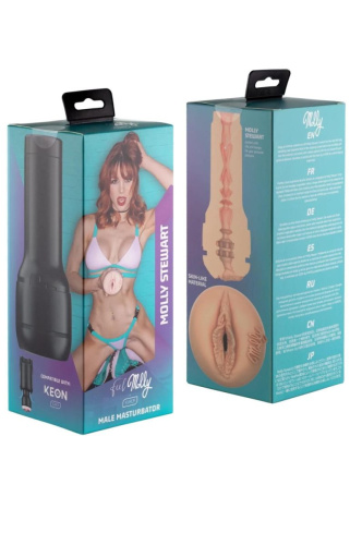 Kiiroo Feel Molly Stewart - Мастурбатор копия вагины порнозвезды, 22.4х8.4 см