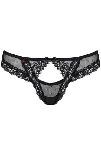 Obsessive 817-THO-1 - эротические стринги, L/XL (чёрный)