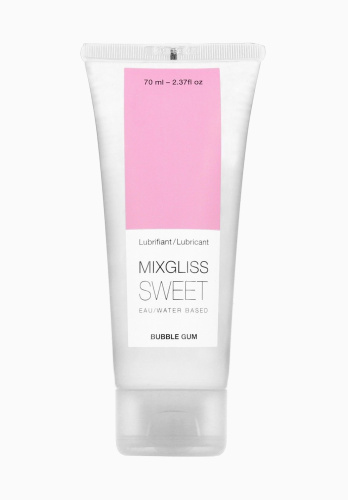 MixGliss Sweet Bubble Gum - Лубрикант на водной основе, 70 мл. - sex-shop.ua