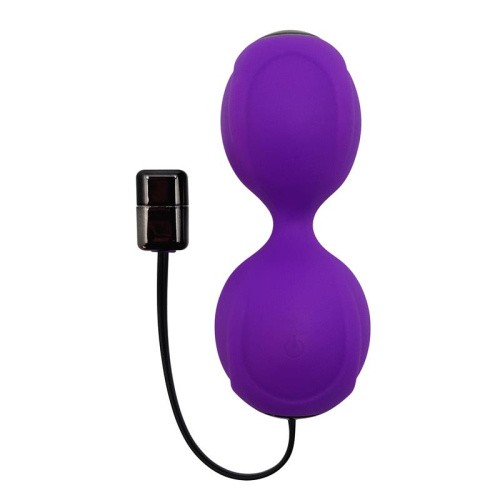 Adrien Lastic Kegel Vibe - вагінальні кульки з вібрацією (фіолетовий), 3.7 см