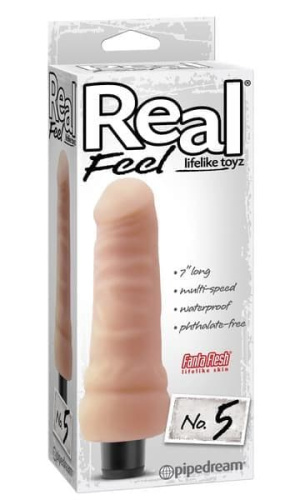 Pipedream Real Feel № 5 - Вибратор, 19Х5 см