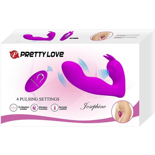 Pretty Love Josephine G-spot Massager Purple - Вибратор с пультом дистанционного управления, 10.9х2.7 см (фиолетовый)