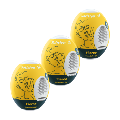 Satisfyer Masturbator Egg 3er Set Fierce - Набір мастурбаторів яєць, 3 шт - купити в Україні | Секс шоп SEX-SHOP.ua