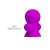 LyBaile Pretty Love Nipple Sucker Purple - Яркие помпы для сосков с вибрацией, 7.2х4.5 см (фиолетовый) - sex-shop.ua