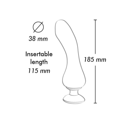 Shunga Sanya Intimate Massager - Вібратор для точки G, 18.5х3.8 см (малиновий) - купити в Україні | Секс шоп SEX-SHOP.ua