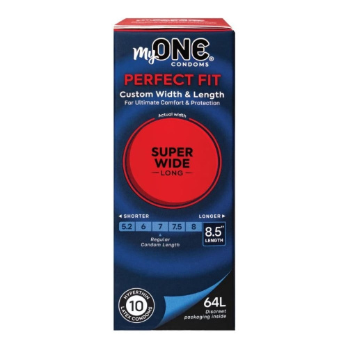 MyONE Super Wide & Long 64L, 10 шт - купити в Україні | Секс шоп SEX-SHOP.ua