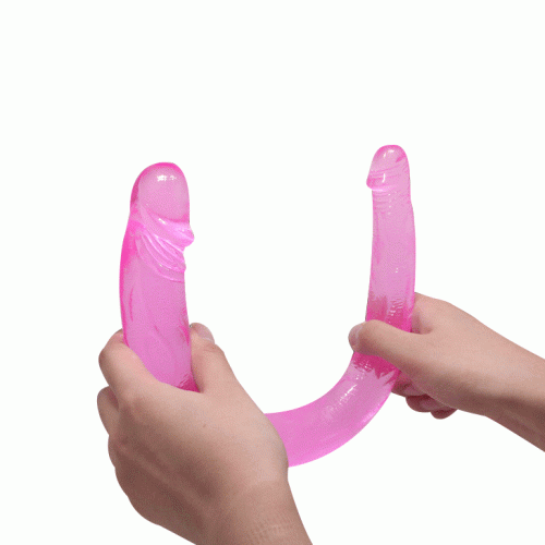 Baile Double Done DoubleDong Pink - Двухсторонний фаллоимитатор, 42 см (розовый)