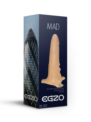 Egzo FH17 - Фаллопротез с ремешками, 18х4,5 см