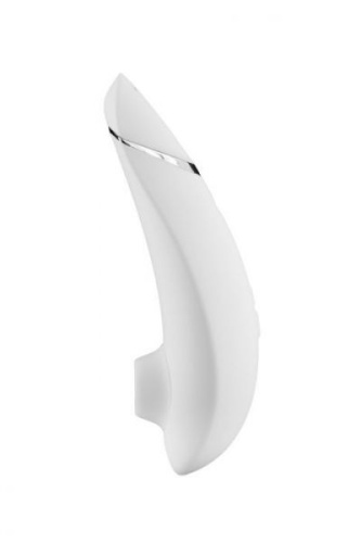 Womanizer Premium - Вражаючий вакуумний стимулятор клітора, 15.5х5 см (білий)