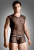 SoftLine Net set, shirt and thong - Комплект белья для мужчин, M/L (черный)