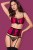 Obsessive 861-SEG-5 set - еротичний комплект з поясом для панчіх, L/XL (вишневий) - купити в Україні | Секс шоп SEX-SHOP.ua