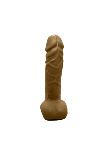 Чистий Кайф Brown size L - Крафтове мило-член з присоскою, 16,5 х3,8 см (коричневий)