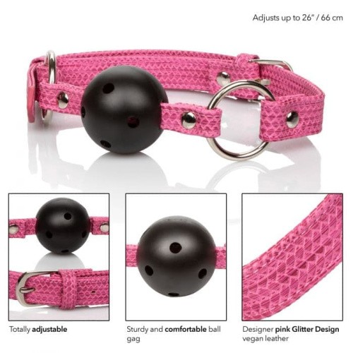 CalExotics Tickle Me Pink Ball Gag - кляп с шариком - sex-shop.ua