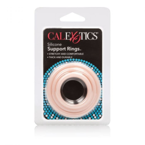 Эрекционные кольца Silicone Support Rings (белый)
