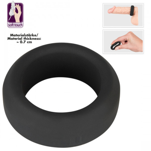 Black Velvets Cock Ring - Ерекційне кільце, 2,6 см (чорний) - купити в Україні | Секс шоп SEX-SHOP.ua