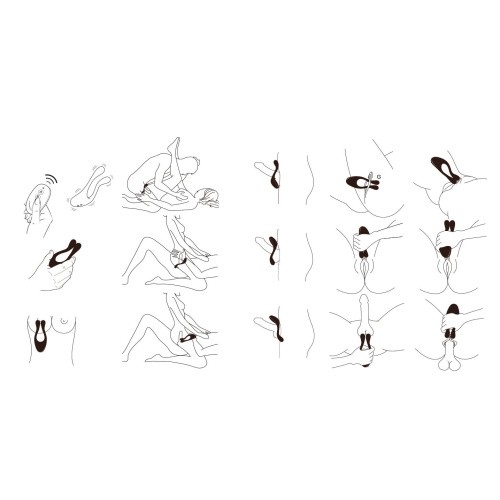 StRubber BeauMents Doppio 2.0 - Многофункциональный вибратор с пультом ДУ, 13х4.5 см
