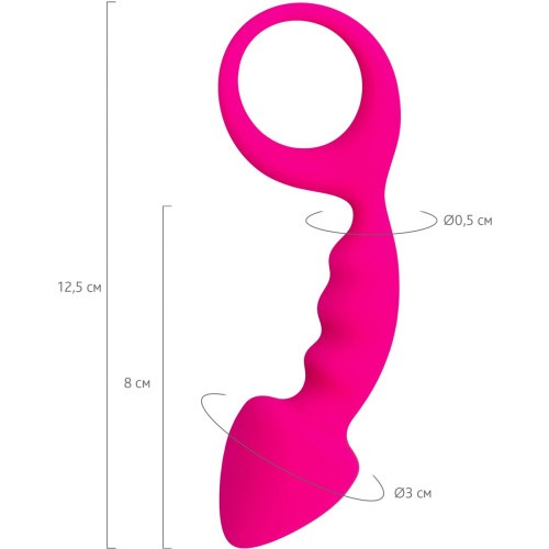 ToDo by Toyfa Bong - Анальна пробка, 12.5х3 см (рожевий) - купити в Україні | Секс шоп SEX-SHOP.ua