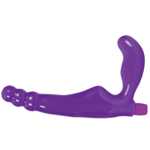 Doc Johnson Gal Pal - Безременевий страпон з вібрацією Gal Pal, 17х3 см (фіолетовий)