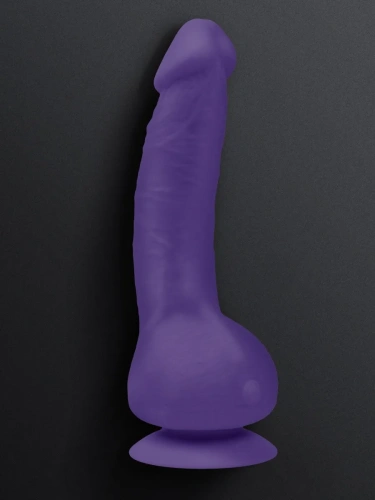Gvibe Greal 2 - Супер реалистичный вибратор из Bioskin, 15х4 см (фиолетовый) - sex-shop.ua