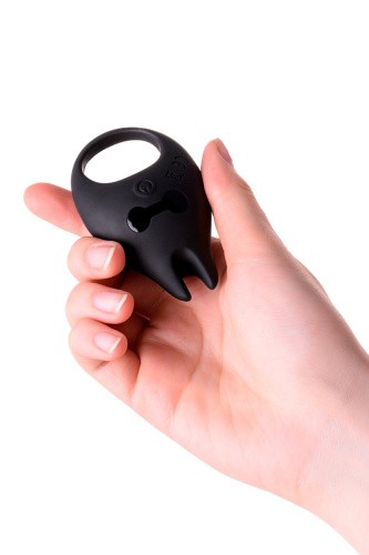 Toyfa Erotist Diablo - виброкольцо с ушками, 8х2.6 см (черный)