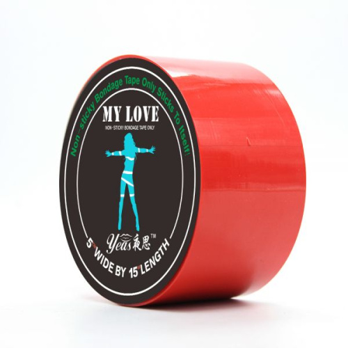 Loveshop My Love Red - Самоклеющаяся бондажная лента, 15 м (красный) - sex-shop.ua