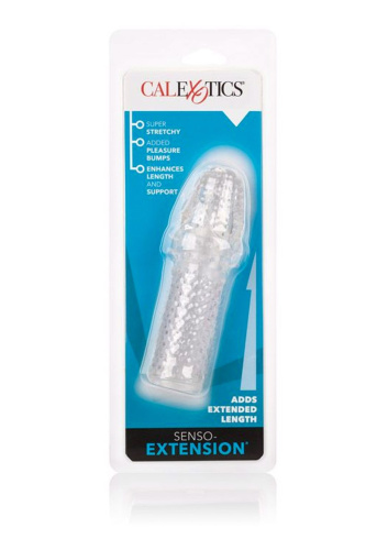 California Exotic Novelties Senso Extension - Насадка на пеніс, 14х4 см (прозора) - купити в Україні | Секс шоп SEX-SHOP.ua