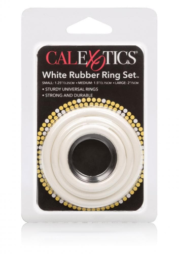 CalExotics Rubber Ring - 3 Piece Set - Набір ерекційних кілець (чорний)