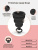 Gvibe Gcup Black силіконова менструальна чаша із захистом від протікання, 5 мл (чорний)