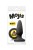 NS Novelties Mojis Plug #SHT Medium - средняя анальная пробка, 8х3,7 см (черный) - sex-shop.ua