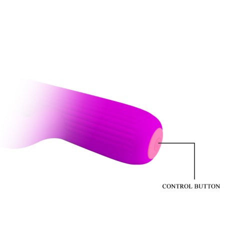 Pretty Love Julian Vibrator Purple - Тонкий вибратор-кролик, 17.8х2.5 см (фиолетовый)
