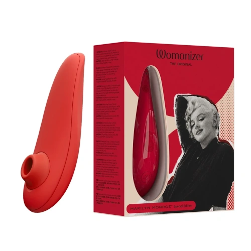 Womanizer Marilyn Monroe Classic 2 + Лубрикант 50 мл - Вакуумный стимулятор (красный) - sex-shop.ua