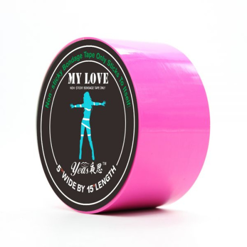 Loveshop My Love Pink - Самоклеющаяся бондажная лента, 15 м (розовый) - sex-shop.ua