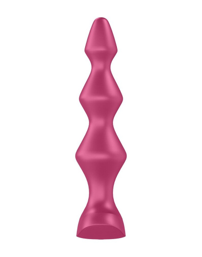 Satisfyer Lolli Plug 1 - анальная елочка, 14х3.2 см, (малиновый) - sex-shop.ua