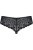 Obsessive 821-PAN-1 - Кружевные трусики бразилиана, S/M (чёрный)