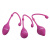 StRubber LustGlider Kegel Ball Set Lila - Набор вагинальных шариков, 10.9х3 см (фиолетовый)