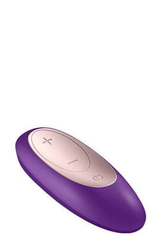 Satisfyer Partner Plus Remote - Вібратор для пар з дистанційним управлінням, 9х2.3 см (фіолетовий)