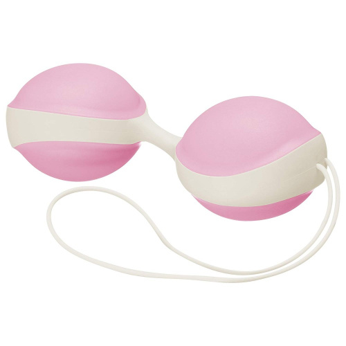 Amor Gym Balls Duo - вагинальные шарики, 9,6х3,6 см., (розовые с белым) - sex-shop.ua