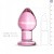 Gildo Pink Glass Buttplug No. 27 розовая анальная пробка из стекла, 8.5х4.3 см - sex-shop.ua