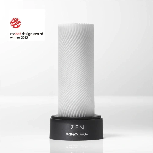 Tenga 3D Zen - Мастурбатор з хвилястою текстурою, 24х7 см (білий) - купити в Україні | Секс шоп SEX-SHOP.ua