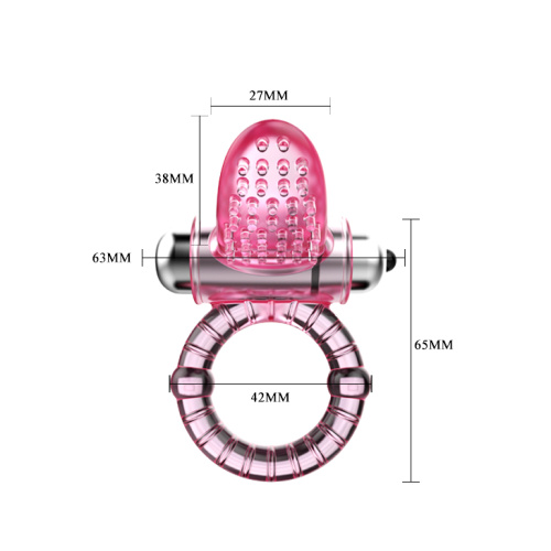 LyBaile Sweet Vibrationg Cook Ring - віброкільце, 6.5х4.2 см (рожевий) - купити в Україні | Секс шоп SEX-SHOP.ua