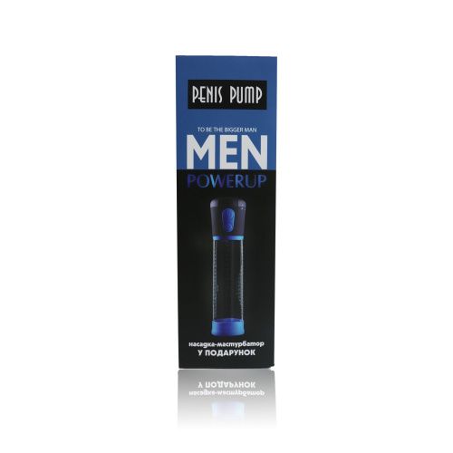 Men Powerup - Автоматическая вакуумная помпа на батарейках, 20х5.9 см - sex-shop.ua