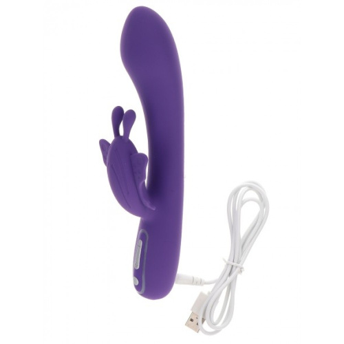 Toy Joy Fabulous Butterfly Vibrator - Вибратор кролик, 21.5х3.8 см