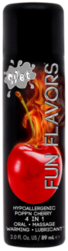 Wet Fun Flavors Popp'n Cherry - Їстівний лубрикант 4 в 1 на водній основі, 89 мл (вишня) - купити в Україні | Секс шоп SEX-SHOP.ua