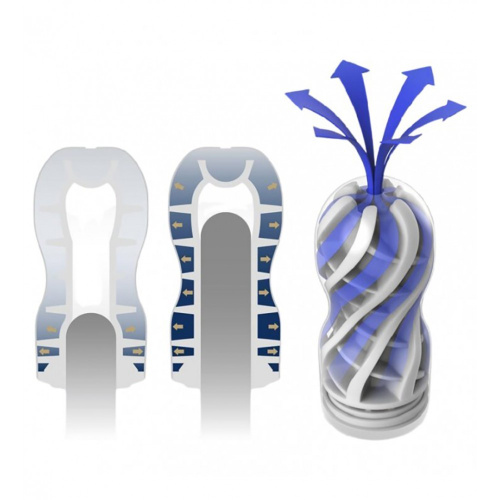 Tenga Premium Air Flow Cup - Мастурбатор (24 повітряні камери всередині) 14.7х4.6 см - купити в Україні | Секс шоп SEX-SHOP.ua