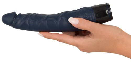 Vibra Lotus Penis Grey Vibrator - Реалістичний вібратор, 20 см (синій)