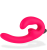 Fun Factory Sharevibe - Безременевий страпон з вібрацією, 12.2х2 см (рожевий)