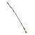 Pipedream Fetish Fantasy Gold Riding Crop - изящный стек, 66.5 см (чёрный с золотом)