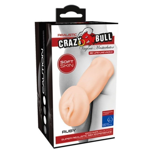 Crazy Bull Ruby Vagina Masturbator - Мастурбатор, 14 см (тілесний) - купити в Україні | Секс шоп SEX-SHOP.ua