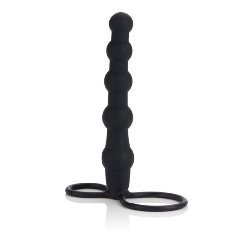 CalExotics Silicone LOVE Penetrator System - Насадка на член для подвійного проникнення, 14,5 см (чорний) - купити в Україні | Секс шоп SEX-SHOP.ua