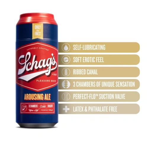 Schag's by Blush Arousing Ale - мастурбатор, що самозмазується, 19,7 см - купити в Україні | Секс шоп SEX-SHOP.ua
